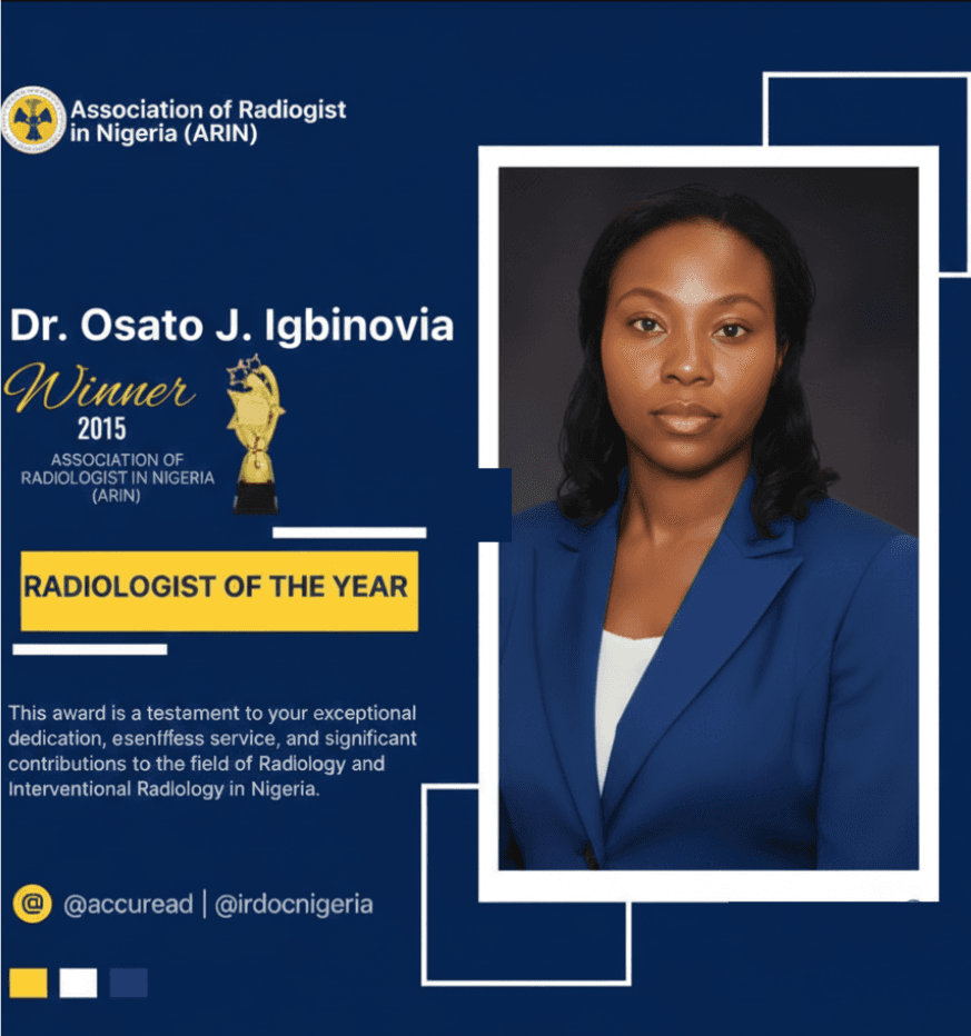 ARIN 2015 Award Certificate - Dr. Osato J. Igbinovia